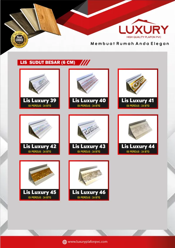Lis Sudut Besar 6cm (Multicode)